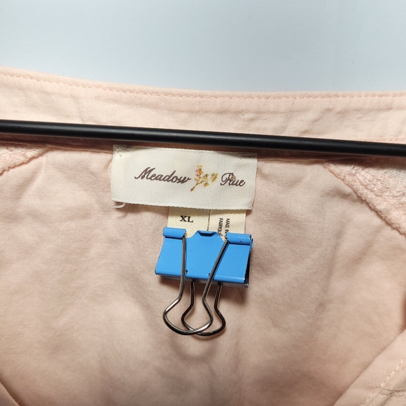 💥BOGO💥 Meadow Rue by Anthropologie, women's crochet accent top, size XL - Picture 6 of 6